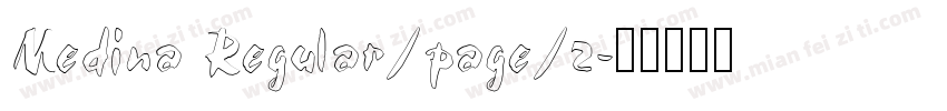 Medina Regular/page/2字体转换
